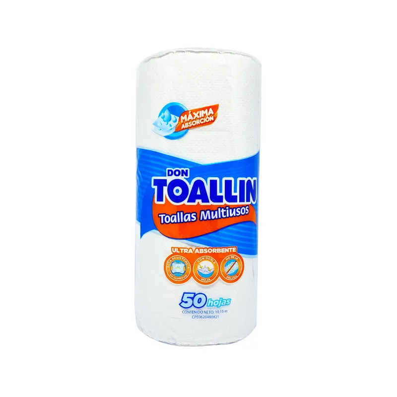 Don ToallinPAVECA Toallas Multiusos 50 Hojas Toallin